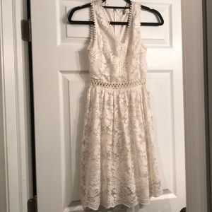 Altar’d State Off-White Lace Dress